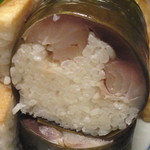 いづ重 - 大好き鯖寿し（後から思う手作りの美味、シャリが乱れてる取ればよかったご飯粒＾＾；）