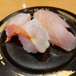 スシロー - とろ金目鯛の食べ比べ 300円