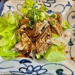 Grated beef tendon with ponzu sauce