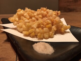 h Ebisu Soregashi - トウモロコシのかき揚げ