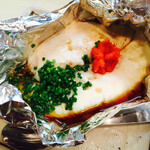 炉ばた高塚 - トラフグの白子ホイル焼き