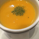 アンシャンテ - かぼちゃの ポタージュ スープ ( ´θ｀) これは結構 楽しめてgoo