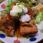 つぐみカフェ - 鶏唐揚げのおろしポン酢あん