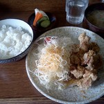 えびすや - 鶏唐揚げユーリンソース定食