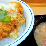 Katsuya - かつ丼(梅)￥539＆とん汁(小)￥132