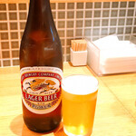 Reimen Ya - 瓶ビールは、キリンラガー