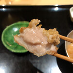 にい留 - この断面！驚きのクリーミーな仕上がりです！未だに舌に絡んでねっとりとした強烈な旨味の感動が蘇ります！