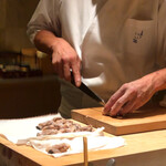 にい留 - 蛤、直前で下処理