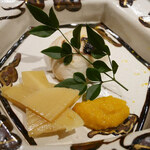 馳走 啐啄一十  - 「白子と生カラスミ」