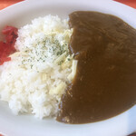 カーリーちゃんカレー - ボリュームあります