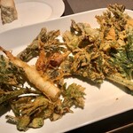 横浜馬車道 旬の肉料理イタリアン オステリア・アウストロ - 2020.5.  信州山菜のフリット盛り合わせ with 初夏のハモ