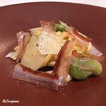 カーサ・デル・チーボ - FaveとPecorinoとPancettaのTonnarelli