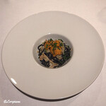 カーサ・デル・チーボ - 海胆と毛蟹とｲｶｽﾐを練り込んだ Tagliolini 