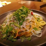 創作イタリアン Gemelli - 大葉のペペロンチーノ( ´∀｀ )b