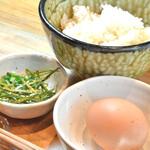 Egg-cooked rice (1 serving) from Itoshima City, Fukuoka Prefecture, with Oyster and soy sauce