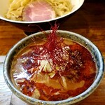 東京味噌らーめん 鶉 - 辛味噌つけ麺 大盛