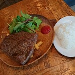 Toukyou Bucchazu Okachi Biara Bo - 肉屋のステーキプレート950円(税別) 202006