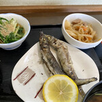 ささら - ニギス塩焼き 切干大根うま煮