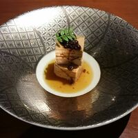 日本料理　「十二颯」 ヒルトン東京 - 前菜のアンコウ