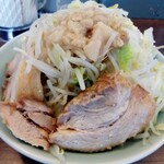 かじろうramen7 - ラーメン小　野菜、にんにく、あぶらまし。