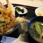 能登 車座 - 車海老天丼