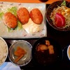 和風ビストロ るり色 - 料理写真:カニクリームコロッケ定食(1100円税込)