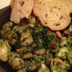 ビストロケンヂ - ツブ貝とキノコのブルギニョン♪