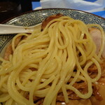 煮干し中華そば 一剣 - 氷で〆た麺