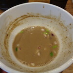 煮干し中華そば 一剣 - スープ割で最後まで頂く