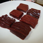 スタミナ苑 - ＊レバ刺し６種