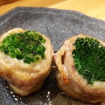 焼き鳥 ばかちん - 小ネギ巻、好きだ