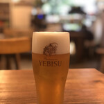 ツムギ キッチン - 生ビールは恵比寿