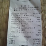 ディオ - レシート496円（2012.05.29)