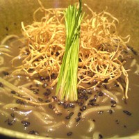 こうもと - 牛蒡の素揚げと芽ネギがアクセント♪
