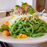 広尾はしづめ - 翡翠麺・ホウレンソウ☆