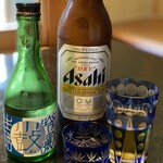 ひのき - 瓶ビールと冷酒(小鼓)