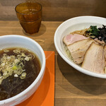 麺や まろみ - 鶏清湯つけ麺-雄yu- ¥900