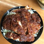 舞木ドライブイン - 上からソースかつ丼　