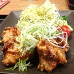 夢庵 - 料理写真:若鶏の唐揚げ油淋鶏風