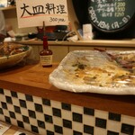 Sutando Sakaba Shinatora - この日の大皿料理の麻婆豆腐やチキン