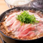 Pork miso sukiyaki hotpot