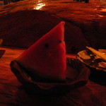 〆に2012年初スイカ