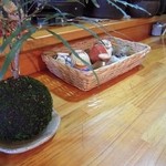 心粋厨房 獬 - カウンターの上