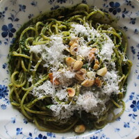 リストランテ･ヒロ  青山 - ローストナッツ香るバジリコたっぷりなジェノベーゼスパゲッティ　￥1600＋送料￥1150