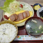 沖縄そば 令和 - ポーク玉子定食