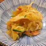 居酒屋 うおよし - お通し☆中華くらげの和物(*´艸｀*)♡
さっぱりして美味しい