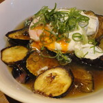 揚鶏屋　伊予 - なすとズッキーニの揚げ出し