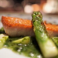 蒼 - 金目鯛の炭火焼き＆グリーンアスパラ