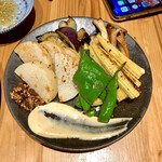 gyouuzasakabashun - おまかせ焼きとまんぷく焼きの野菜焼き