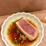 鮨処 多田 - カツオのステーキをポン酢で